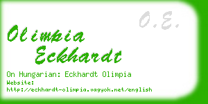 olimpia eckhardt business card